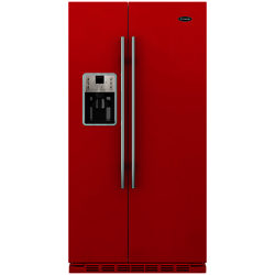 Britannia Montana American Style Fridge Freezer Gloss Red